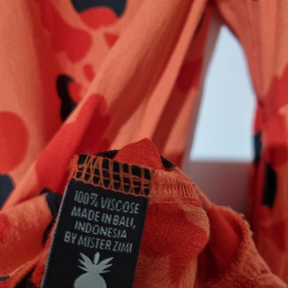 Mister Zimi Size 6 Orange Blouse - Picture 3 of 4